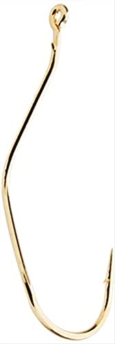 Mustad Slow Death Aberdeen Haken, spezieller gebogener Schaft, Gold 4 von Mustad