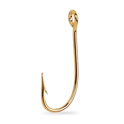 Mustad Sproat Ringhaken (1000 Stück), Gold, Größe 8 von Mustad