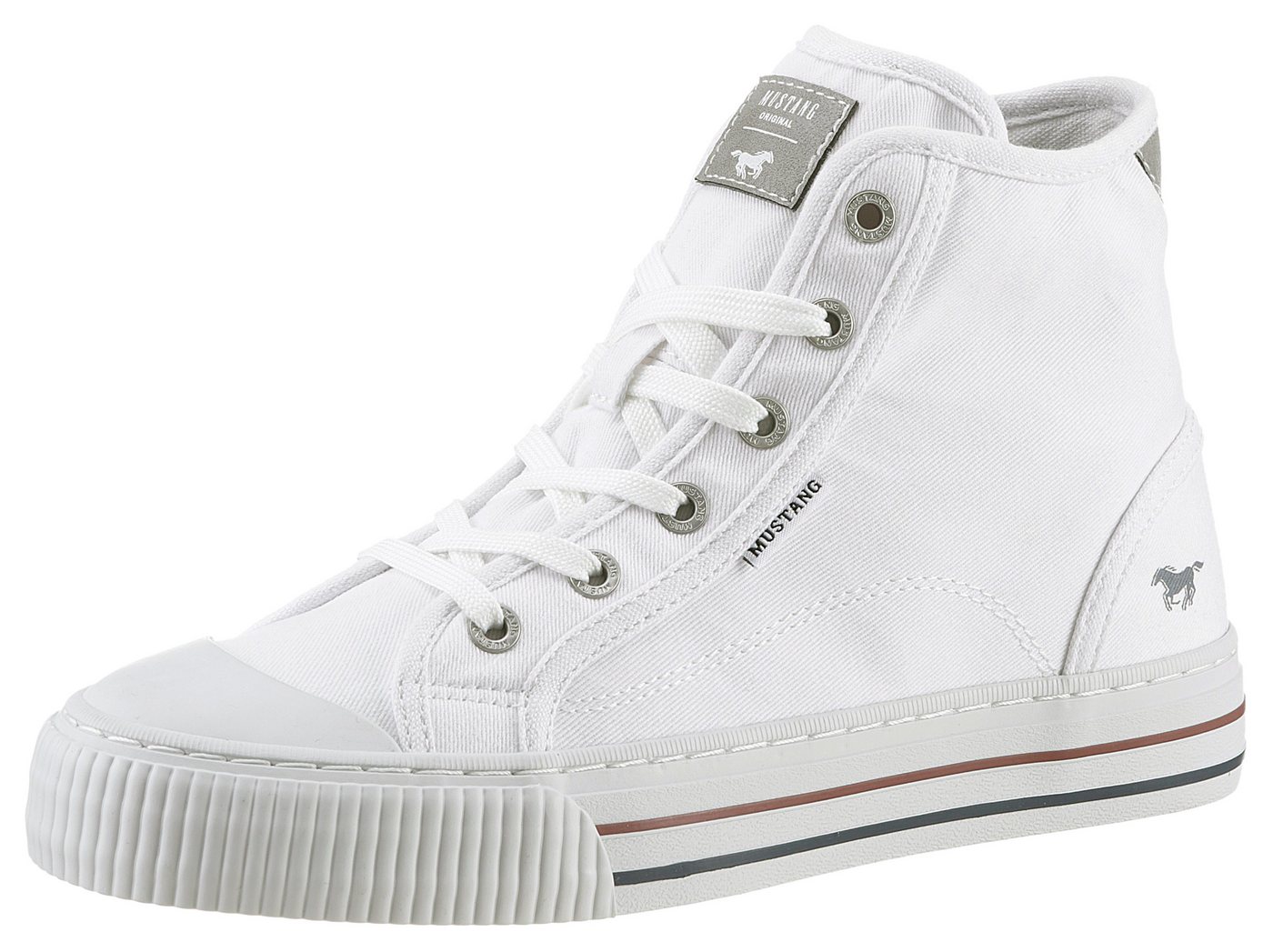 Mustang Shoes Plateausneaker, Schnürschuh, Freizeitschuh, High Top-Sneaker mit Reißverschluss von Mustang Shoes