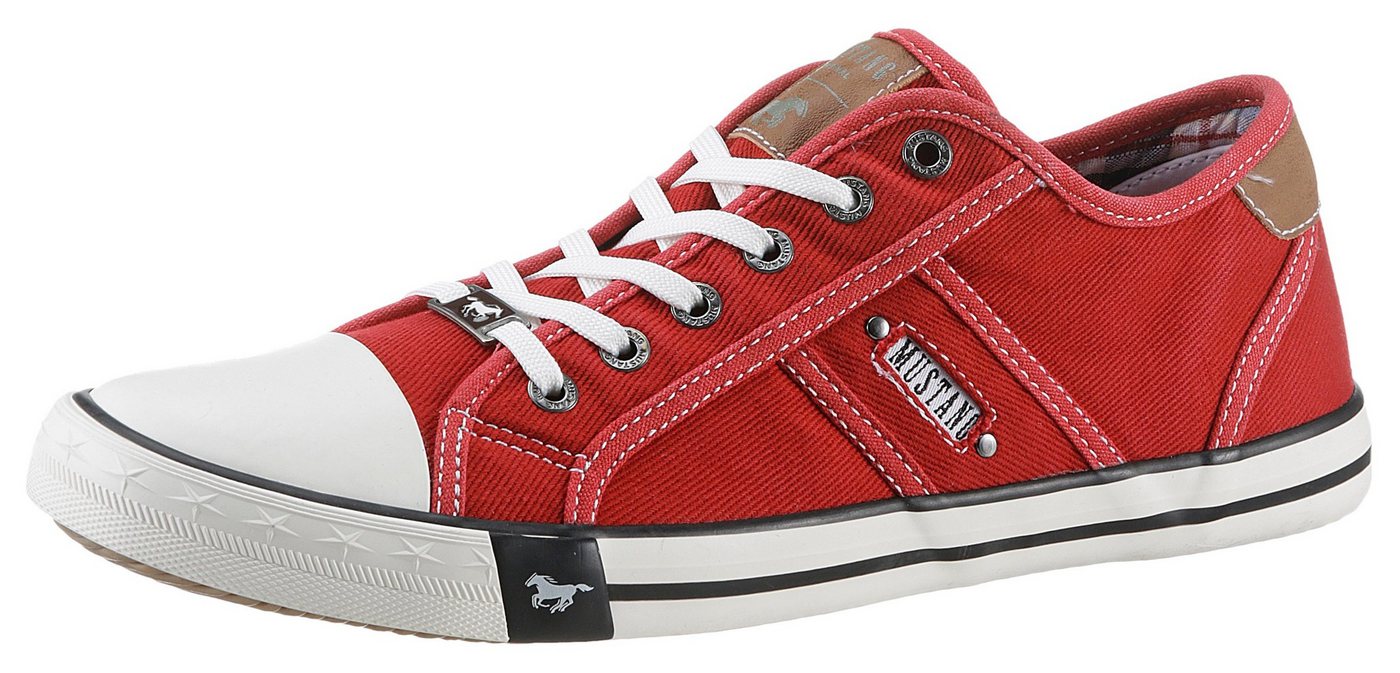 Mustang Shoes Sneaker mit Mustang Markenlabel, Freizeitschuh, Halbschuh, Schnürschuh Mustang Shoes Sneaker mit Mustang Markenlabel, Freizeitschuh, Halbschuh, Schnürschuh von Mustang Shoes