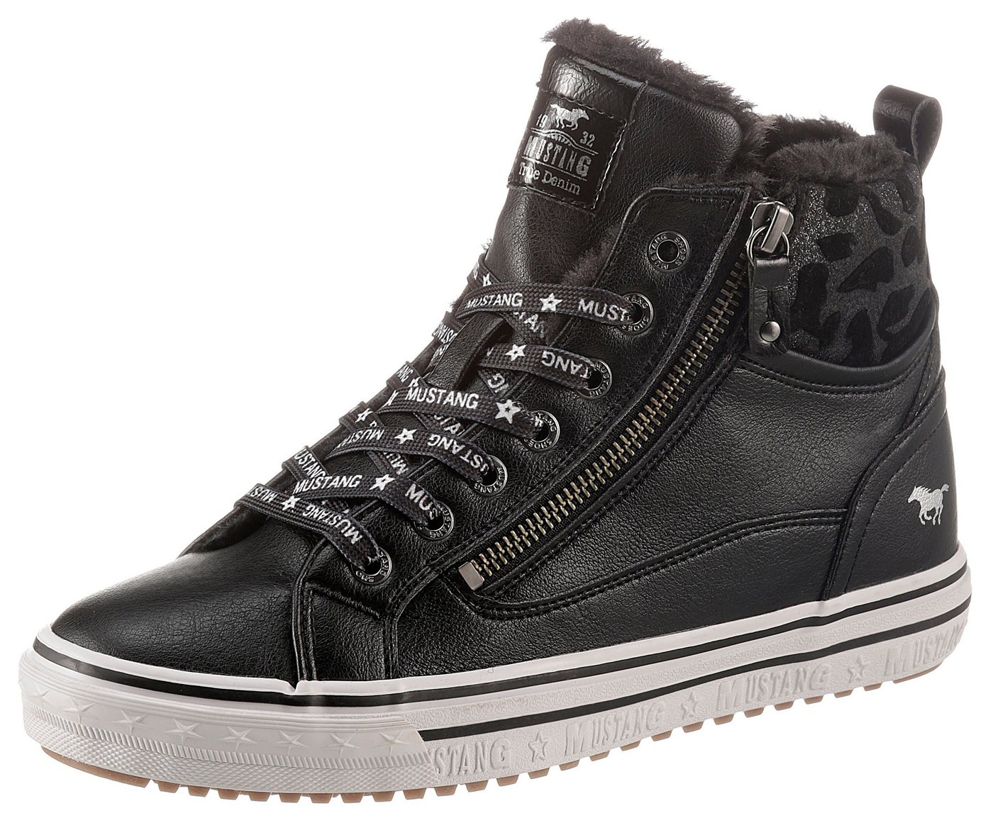 Mustang Shoes Sneaker mit bedrucktem Fellimitat-Kragen Mustang Shoes Sneaker mit bedrucktem Fellimitat-Kragen von Mustang Shoes