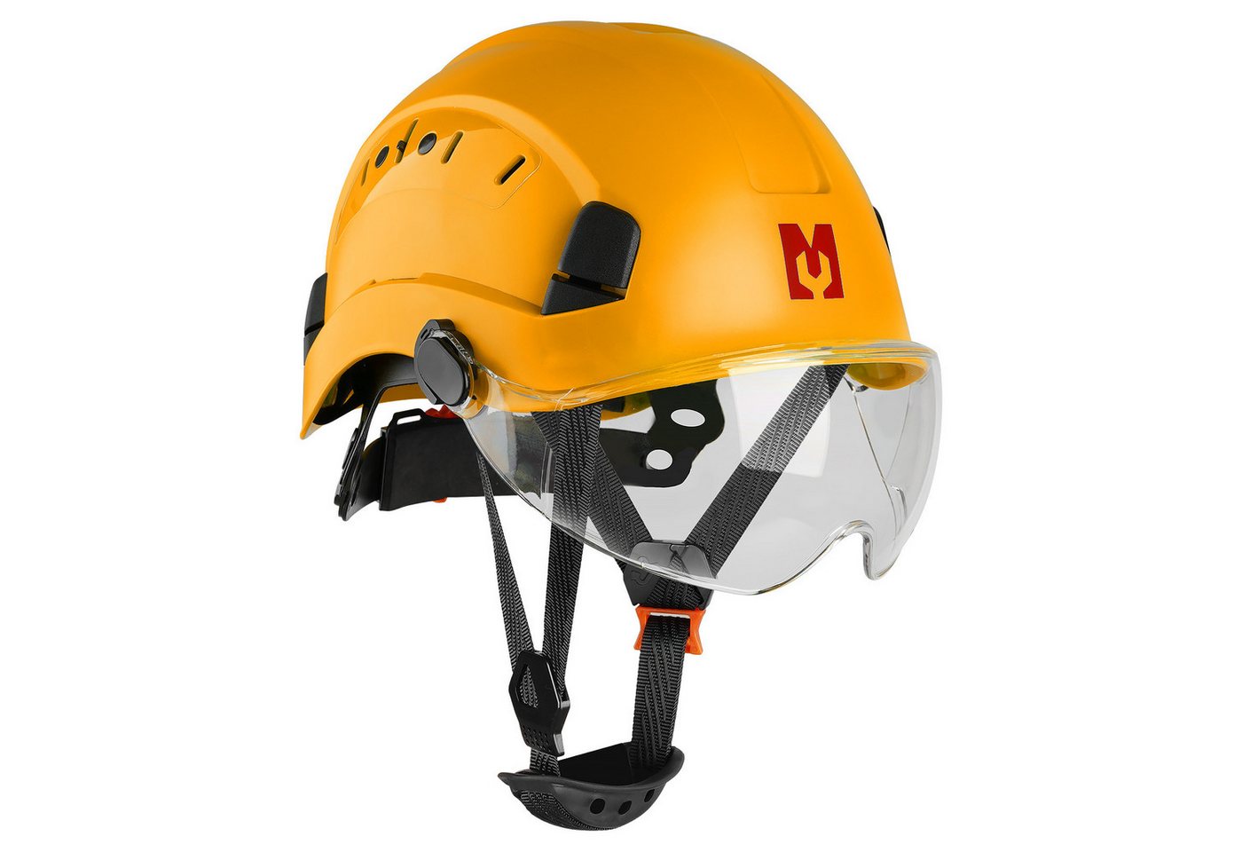 Mustbau Schutzhelm EN397 Schutzhelme mit Schweißband und Visier, 53 bis 63cm Verstellbarer Kopfumfang, strapazierfähiges ABS-Material Mustbau Schutzhelm EN397 Schutzhelme mit Schweißband und Visier, 53 bis 63cm Verstellbarer Kopfumfang, strapazierfähiges ABS-Material von Mustbau