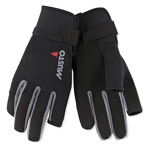 Musto 2018 Essential Segelhandschuhe Sailing Long Finger Gloves Black AUGL002 Size - - Large von Musto