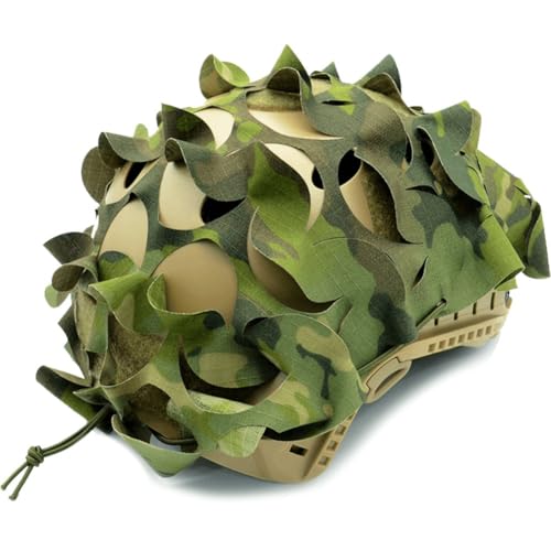 3D Taktische Helmabdeckung Nylon Kordelzug Camo Helmabdeckung Training Jagd Helmabdeckung Ohne Helm von Muteitt