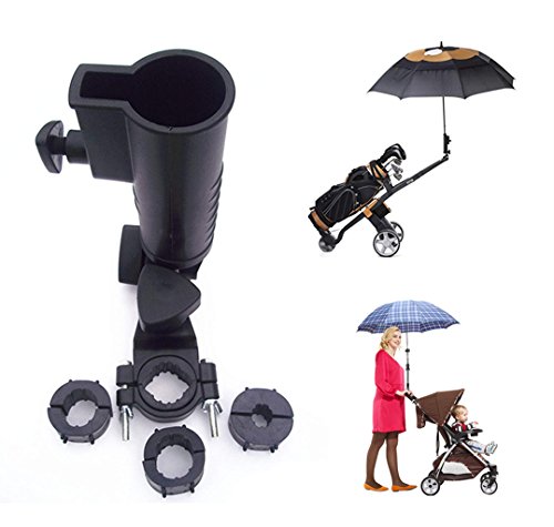 Universal-Regenschirmhalter, 15 mm, 25 mm, 30 mm, optionale Griffverbindungsgrößen für Golfwagen, Fahrrad, Kinderwagen, Angeln, Strandstuhl, Rollstuhl mit Rahmen. von Muttiy