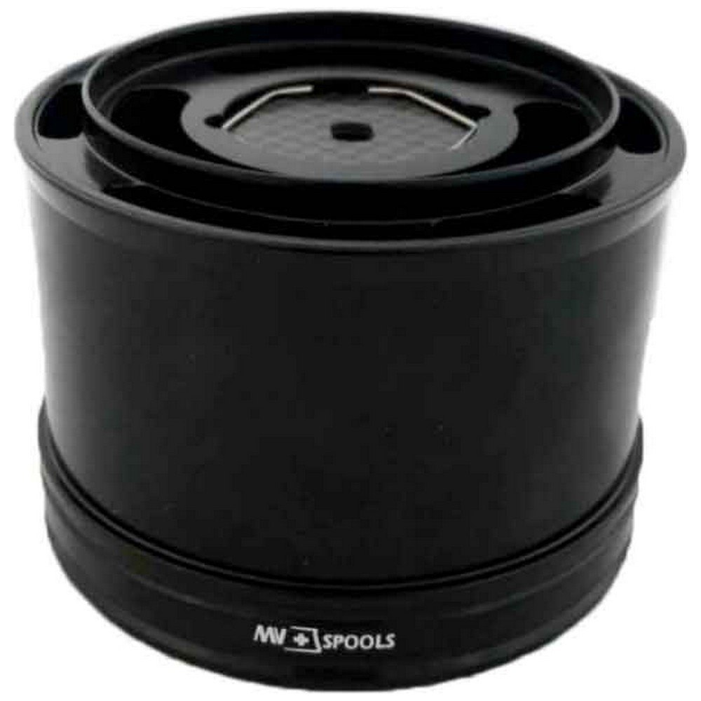 Mvspools Mv18 Straight Aluminium Spare Spool Schwarz T2 von Mvspools