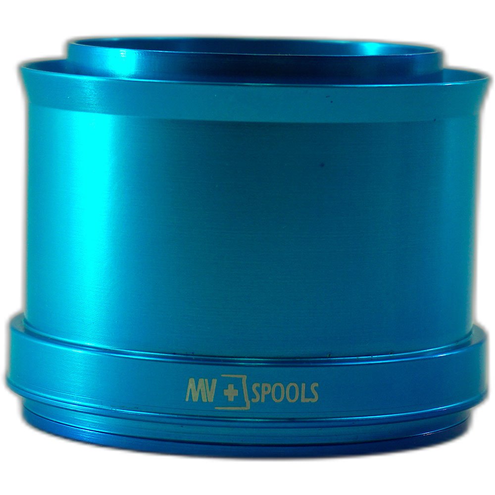 Mvspools Mv4 Straight Aluminium Spare Spool Blau T3 von Mvspools
