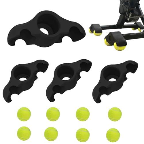 Indoor Cycling Snap Feet Rocker Plate Bike Trainer Anti-Rutsch-Trainer Anti-Rutsch-Fahrradtrainer Stoßdämpfende Kernausrüstung Indoor Cycling Adapter Tennisbälle für Heimübungen von Mwkbbn