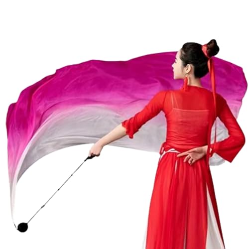Mwqpgyh Winged Sirenny, Dance Silk Veil Poi, 200cm Echte Seide Bauchtanz Seidenschleier Poi Bälle Mit Tuch, Jonglierset Schleier Voi, Bunter Seidenschal, Schrittweise Farben, Einzigartiger Seidenschal Mwqpgyh Winged Sirenny, Dance Silk Veil Poi, 200cm Echte Seide Bauchtanz Seidenschleier Poi Bälle Mit Tuch, Jonglierset Schleier Voi, Bunter Seidenschal, Schrittweise Farben, Einzigartiger Seidenschal von Mwqpgyh