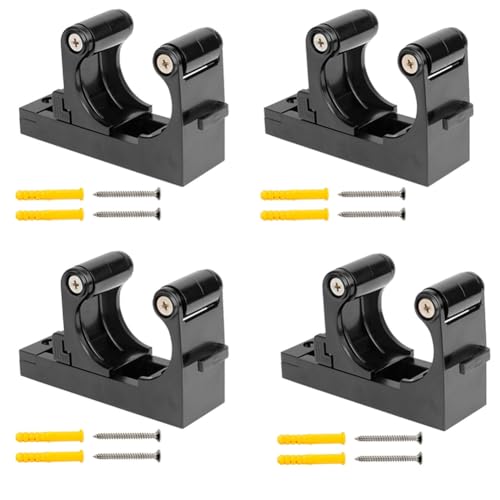 Mwwvzefl 4 STÜCKE Fahrrad-Wandhalterung Haken Fahrradparkständer Rennrad-Parkschnalle Wandständer Vertikale Innenhalterung Schwarz von Mwwvzefl
