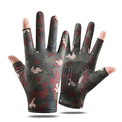 Nylon Skin-friendly Adult Gloves Two-Finger Mittens Teens Outdoor Sports Full Finger Gloves von Mxming