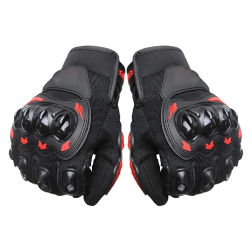 Mxshc Handschuhe Motorrad,Motorrad-Reithandschuhe,Hartschalen-Vollfinger-Fahrradhandschuhe | Schützende, atmungsaktive Outdoor-Sporthandschuhe für Fahrkomfort und Sicherheit von Mxshc