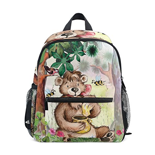 My Daily Kinder-Rucksack, niedlicher Bär, Honigbiene, Kindergarten-Taschen für Vorschulkinder, Mehrfarbig von My Daily