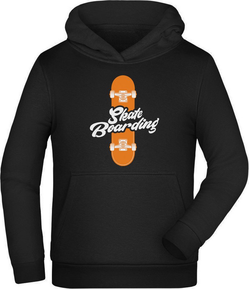 MyDesign24 Hoodie Kinder Kapuzen Sweatshirt - Skater Hoodie "Skate Boarding" Kapuzensweater mit Aufdruck, i516 von MyDesign24