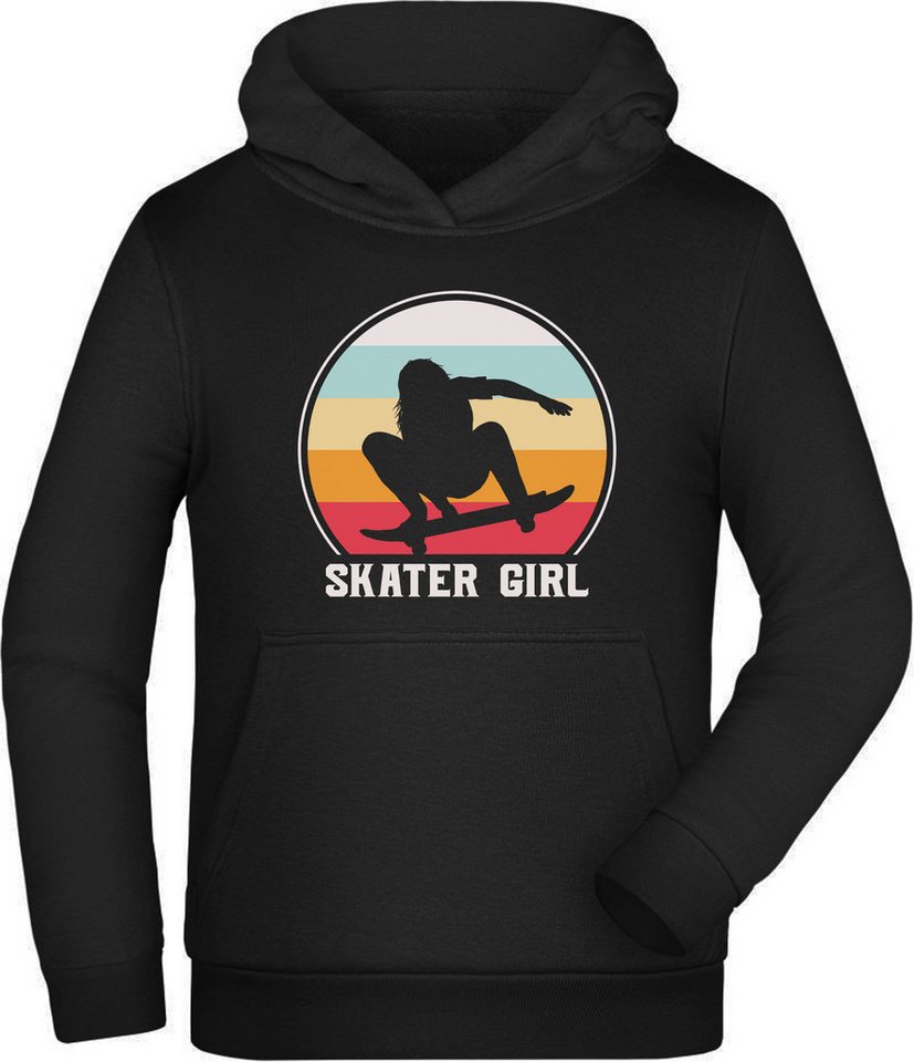 MyDesign24 Hoodie Kinder Kapuzensweater - Springende Skaterin mit Skater Girl Kapuzenpulli mit Aufdruck i544 MyDesign24 Hoodie Kinder Kapuzensweater - Springende Skaterin mit Skater Girl Kapuzenpulli mit Aufdruck i544 von MyDesign24