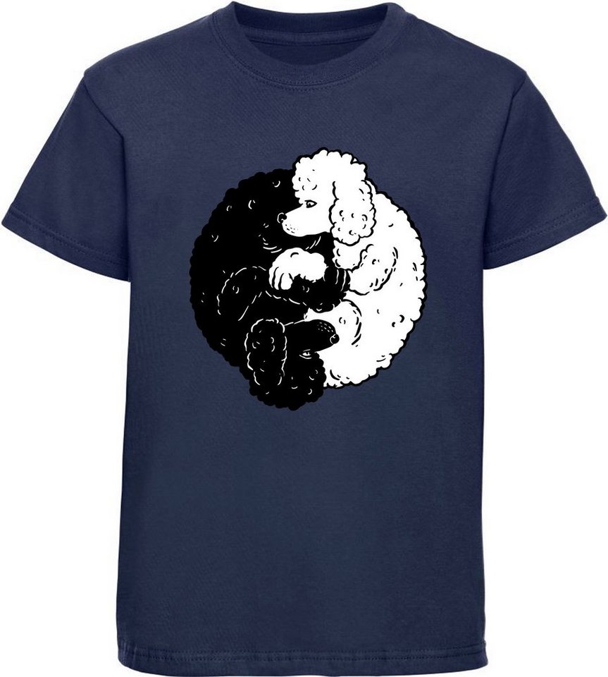MyDesign24 Print-Shirt Kinder Hunde T-Shirt bedruckt - Yin Yang Pudel Baumwollshirt mit Aufdruck i235 MyDesign24 Print-Shirt Kinder Hunde T-Shirt bedruckt - Yin Yang Pudel Baumwollshirt mit Aufdruck i235 von MyDesign24