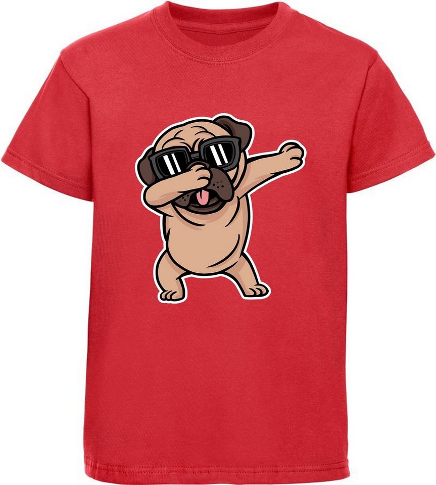 MyDesign24 Print-Shirt Kinder Hunde T-Shirt bedruckt - dab tanzender Hund Baumwollshirt mit Aufdruck i238 MyDesign24 Print-Shirt Kinder Hunde T-Shirt bedruckt - dab tanzender Hund Baumwollshirt mit Aufdruck i238 von MyDesign24