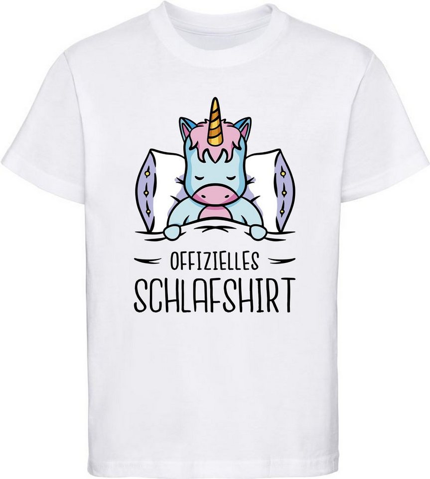 MyDesign24 Print-Shirt bedrucktes Kinder Mädchen Einhorn T-Shirt - offizielles Schlafshirt Baumwollshirt mit Aufdruck i200 MyDesign24 Print-Shirt bedrucktes Kinder Mädchen Einhorn T-Shirt - offizielles Schlafshirt Baumwollshirt mit Aufdruck i200 von MyDesign24