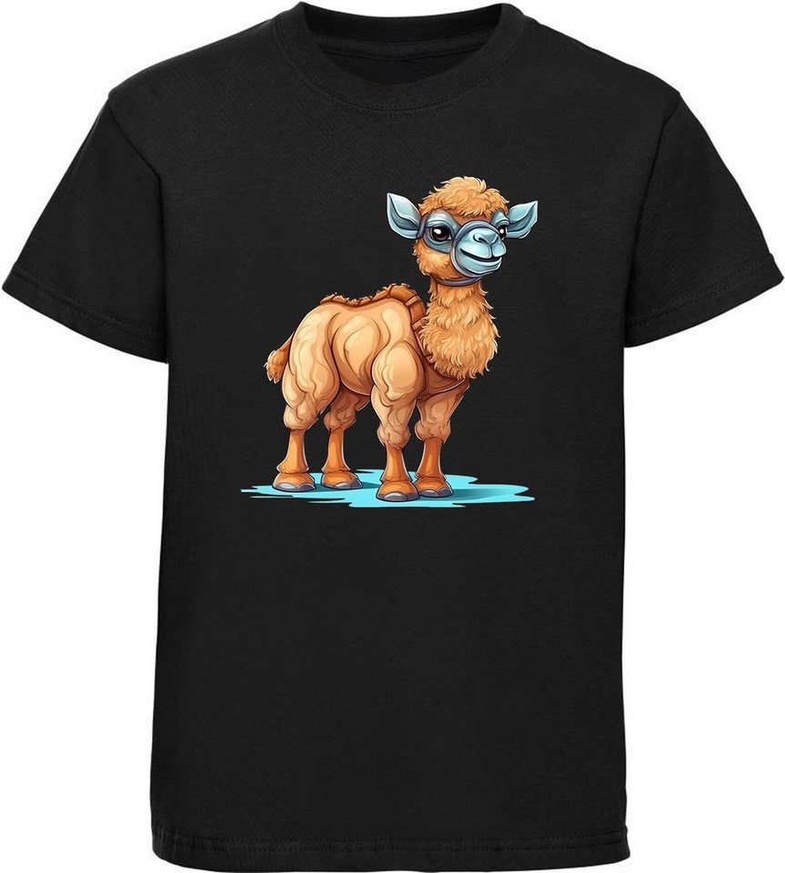 MyDesign24 T-Shirt Kinder Wildtier Print Shirt bedruckt - Baby Kamel Baumwollshirt mit Aufdruck, i261 von MyDesign24