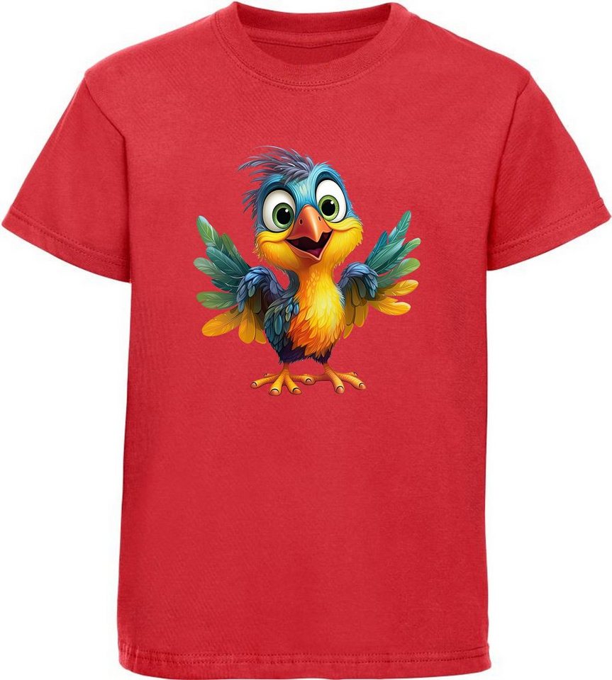MyDesign24 T-Shirt Kinder Wildtier Print Shirt bedruckt - Baby Vogel Baumwollshirt mit Aufdruck, i271 von MyDesign24