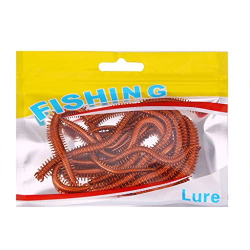 Bionische Köder, künstliche Meereswürmer, weich, realistische Fischköder, Süßwasser, mit Schnur, 10 Stück pro Beutel Bionische Köder, künstliche Meereswürmer, weich, realistische Fischköder, Süßwasser, mit Schnur, 10 Stück pro Beutel von Myazs