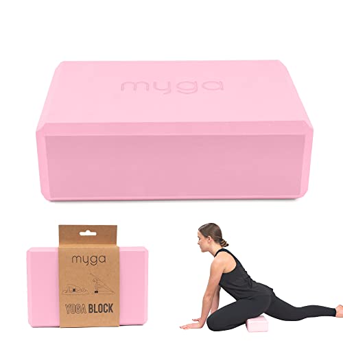 Myga Yoga Block | Rutschfest & Leicht | Support bei Yoga und Pilates Übungen | Ideal für Anfänger & Fortgeschrittene | 23 cm x 14,5 cm x 7,7 cm | Rosa Myga Yoga Block | Rutschfest & Leicht | Support bei Yoga und Pilates Übungen | Ideal für Anfänger & Fortgeschrittene | 23 cm x 14,5 cm x 7,7 cm | Rosa von Myga