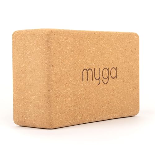 Myga Kork Yoga Block | Rutschfest & Robust | Unterstützung bei Yoga- und Pilatesübungen | Ideal für Anfänger & Fortgeschrittene | 22 cm x 14,5 cm x 7 cm | Naturkork Myga Kork Yoga Block | Rutschfest & Robust | Unterstützung bei Yoga- und Pilatesübungen | Ideal für Anfänger & Fortgeschrittene | 22 cm x 14,5 cm x 7 cm | Naturkork von Myga