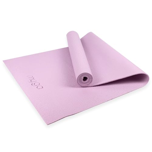 Myga Einsteiger-Yogamatte | Rutschfest & Leicht zu tragen – 4 mm Dicke | Ideal für Yoga, Pilates, Meditation & Fitnessübungen | 173 cm x 61 cm x 4mm | Flieder Myga Einsteiger-Yogamatte | Rutschfest & Leicht zu tragen – 4 mm Dicke | Ideal für Yoga, Pilates, Meditation & Fitnessübungen | 173 cm x 61 cm x 4mm | Flieder von Myga