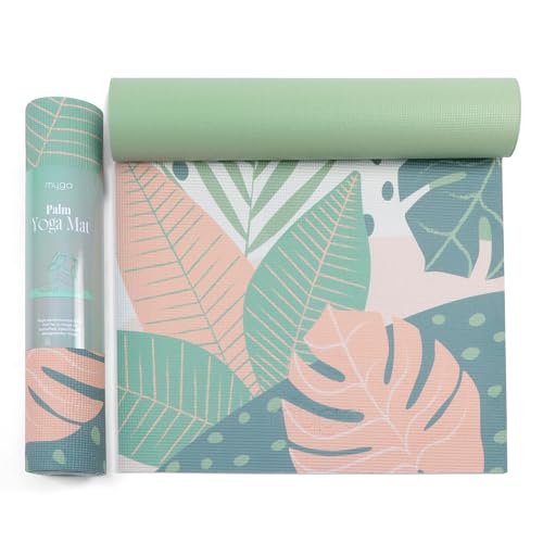 Myga Yogamatte | 6 mm Dicke | Rutschfest & Leicht zu tragen | Ideal für Yoga, Pilates, Meditation & Fitnessübungen | 173 cm x 61 cm | Palmen Design Myga Yogamatte | 6 mm Dicke | Rutschfest & Leicht zu tragen | Ideal für Yoga, Pilates, Meditation & Fitnessübungen | 173 cm x 61 cm | Palmen Design von Myga