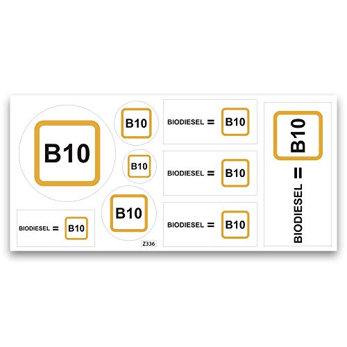 Bogen mit Aufklebern, Bio-Diesel, B10 Bogen mit Aufklebern, Bio-Diesel, B10 von Mygoodprice
