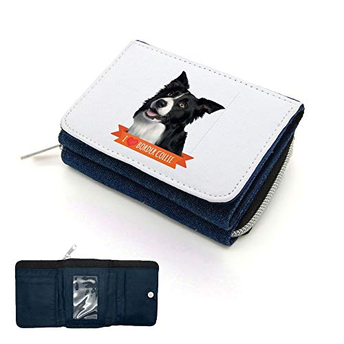 Mygoodprice Geldbörse, Portemonnaie, Brieftasche mit Klappe Border Collie, Jean, one size, Klassisch Mygoodprice Geldbörse, Portemonnaie, Brieftasche mit Klappe Border Collie, Jean, one size, Klassisch von Mygoodprice