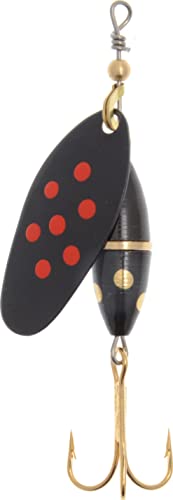 Myran Panter Spinner Blinker Metallköder Angelköder aus Schweden Größe 15 g, Farbe Schwarz/Rote Punkte Myran Panter Spinner Blinker Metallköder Angelköder aus Schweden Größe 15 g, Farbe Schwarz/Rote Punkte von Myran