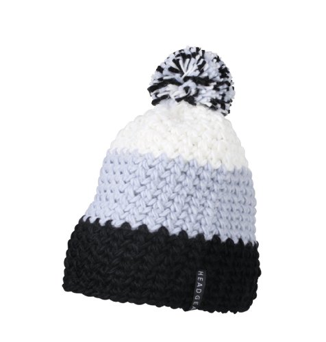 Myrtle Beach Damen Hakelmütze mit Bommel, Black/Silver/White, One Size, MB7940 blsi Myrtle Beach Damen Hakelmütze mit Bommel, Black/Silver/White, One Size, MB7940 blsi von Myrtle Beach
