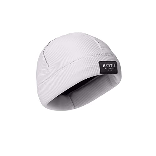 Mystic Watersports - Surf Kitesurf & Windsurfing 2mm Neopren Neoprenanzug Beanie Mütze - Off White - Flatlock Nähte von Mystic