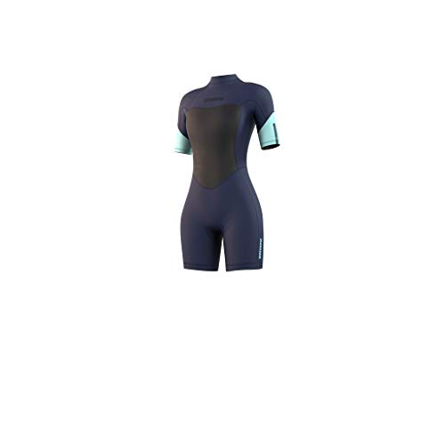 Mystic Watersports - Surf Kitesurf & Windsurfing Damen Brand 3/2mm Back Zip Shorty Neoprenanzug - Night Blue Mystic Watersports - Surf Kitesurf & Windsurfing Damen Brand 3/2mm Back Zip Shorty Neoprenanzug - Night Blue von MYSTIC