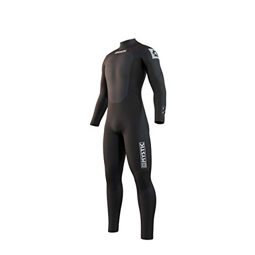 Mystic Watersports - Surf Kitesurf & Windsurfing Herren Brand 3/2mm Back Zip Nip Neoprenanzug - Schwarz - Easy Stretch von Mystic