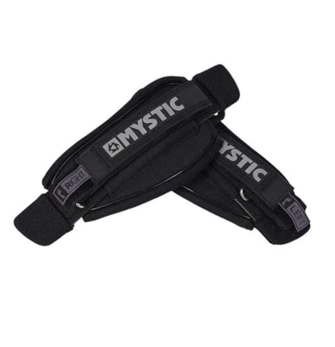 Mystic Watersports - Surf Kitesurf & Windsurfing Kite Footstrap Set Asymmetrical Black - Verstellbarer Klettverschluss - 2er Set Mystic Watersports - Surf Kitesurf & Windsurfing Kite Footstrap Set Asymmetrical Black - Verstellbarer Klettverschluss - 2er Set von Mystic