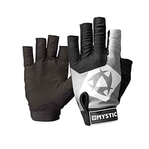 Mystic Watersports - Surf Kitesurf & Windsurfing Rash Kurzfingerhandschuh - Schwarz - Unisex - Klettband - 80% Nylon von Mystic