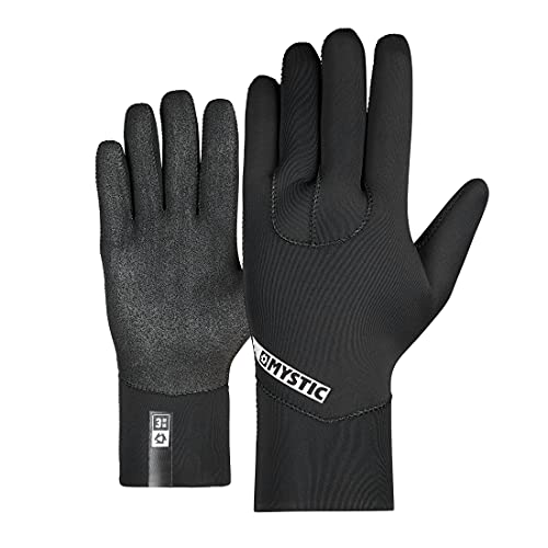 Mystic Watersports - Surf Kitesurf & Windsurfing Star 3mm 5 Finger Handschuhe - Schwarz - Unisex - GBS Nähte - Friction Grip von Mystic