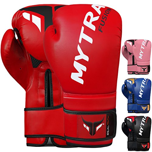 Mytra Fusion Boxhandschuhe 10oz 12oz 14oz 16oz MMA Box Handschuhe für das Training Punching Sparring Muay Thai Boxhandschuhe männer and Damen Kickbox Handschuhe (Red, 12-oz) Mytra Fusion Boxhandschuhe 10oz 12oz 14oz 16oz MMA Box Handschuhe für das Training Punching Sparring Muay Thai Boxhandschuhe männer and Damen Kickbox Handschuhe (Red, 12-oz) von Mytra Fusion