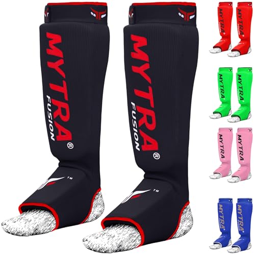 Mytra Fusion schienbeinschoner Kickboxen MMA Muay Thai schienbeinschoner Karate Pads Crossfit Boxen Schienbeinschoner (L/XL, Black) Mytra Fusion schienbeinschoner Kickboxen MMA Muay Thai schienbeinschoner Karate Pads Crossfit Boxen Schienbeinschoner (L/XL, Black) von Mytra Fusion