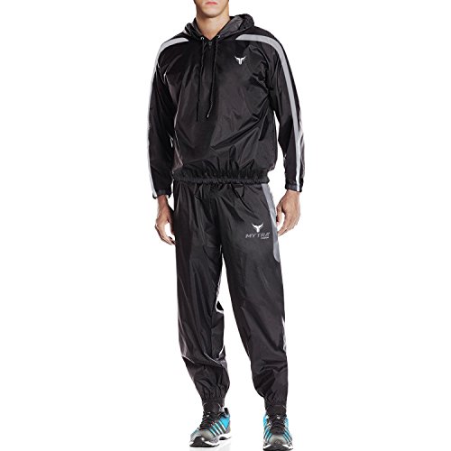 Mytra Fusion Weight Loss Sliming Fitness Sauna Sweat Suit Black Grey von Mytra Fusion