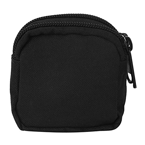 Mzpeldxk Kleine Außentasche,Minigeldbeutel-Organisator Armee Gear(Wasserdicht)(Dual Layer) Nylon Edc Utility Gadget Outdoor Gürteltasche Für Change Men Women (Schwarz) von Mzpeldxk