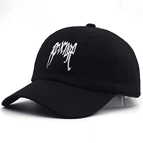 N/Ａ Baseball Kappe XXX-tentacion Baseball Cap Letter Bestickter Modehut für Frauen verstellbare Hip Hop Papa Hüte Männer Mode Casual Caps von N/Ａ