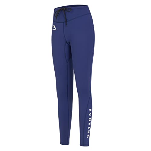 Neoprenhose für Damen, 2 mm, lange Neoprenhose, zum Schnorcheln, Segeln, Surfen (M, blau) von N\\A