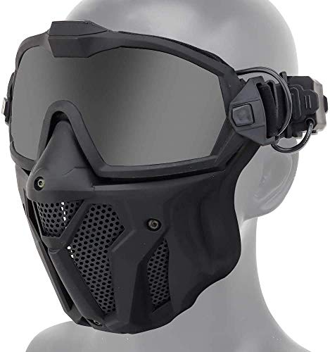 NC Taktischer Airsoft Paintball mit integriertem Anti-Fog-Lüftersystem, Abnehmbarer Maske, atmungsaktivem Vollschutz, CS-Kampfspiel NC Taktischer Airsoft Paintball mit integriertem Anti-Fog-Lüftersystem, Abnehmbarer Maske, atmungsaktivem Vollschutz, CS-Kampfspiel von NC