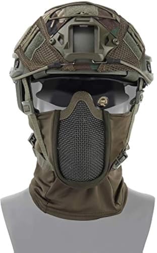NC NC Taktisches Airsoft Paintball Schutzhelm-Set, Sturmhauben-Netzmaske mit Vollgesichtsschutz im Ninja-Stil für Wilde Jagd CS-Spiele usw. NC NC Taktisches Airsoft Paintball Schutzhelm-Set, Sturmhauben-Netzmaske mit Vollgesichtsschutz im Ninja-Stil für Wilde Jagd CS-Spiele usw. von NC