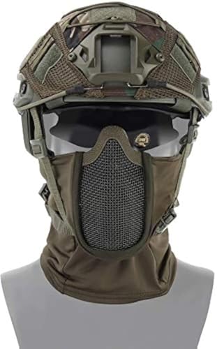 NC NC Taktisches Airsoft Paintball Schutzhelm-Set, Sturmhauben-Netzmaske mit Vollgesichtsschutz im Ninja-Stil für Wilde Jagd CS-Spiele usw. von NC