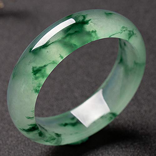 N/V Natürliches Jade Armreif EIS Klebrige Spezies Feng Shui Jade Armband,61-62mm von N/V