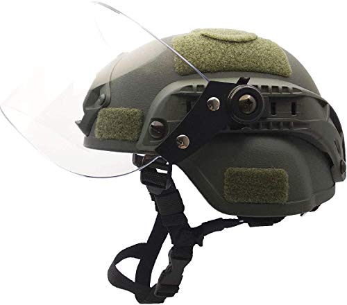 N / A Airsoft Tactical Schutzhelm, Mich 2000 Action Version Taktischer Helm mit NVG-Halterung und vandalensicherer Visiermaske für Airsoft Paintball CS-Spiele im Freien N / A Airsoft Tactical Schutzhelm, Mich 2000 Action Version Taktischer Helm mit NVG-Halterung und vandalensicherer Visiermaske für Airsoft Paintball CS-Spiele im Freien von N / A